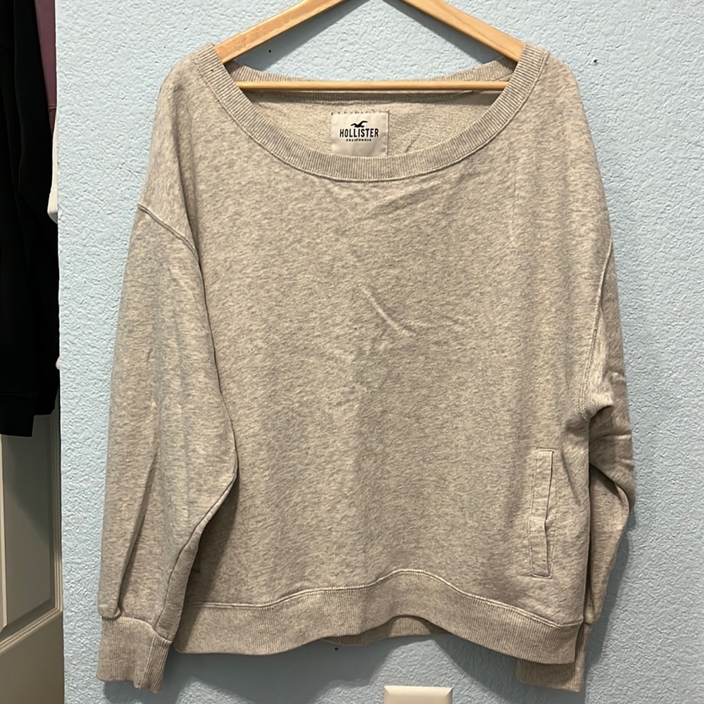 Hollister off the shoulder sweatshirt